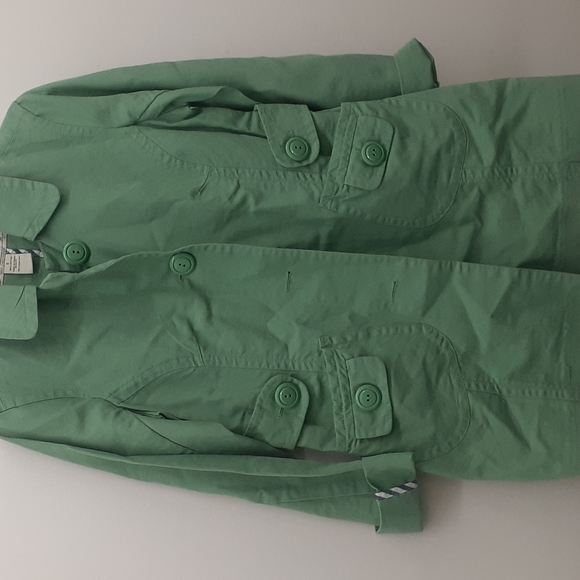 Anthropologie Sitwell Green SPY Trench Jacket size 6 - Picture 6 of 12